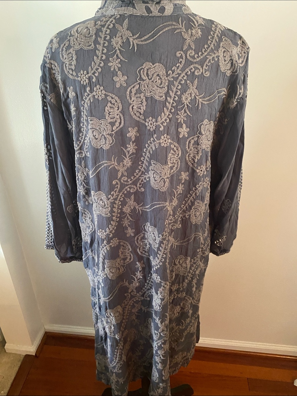 Johnny Was XL semi-sheer dress/tunic - Picture 5 of 9